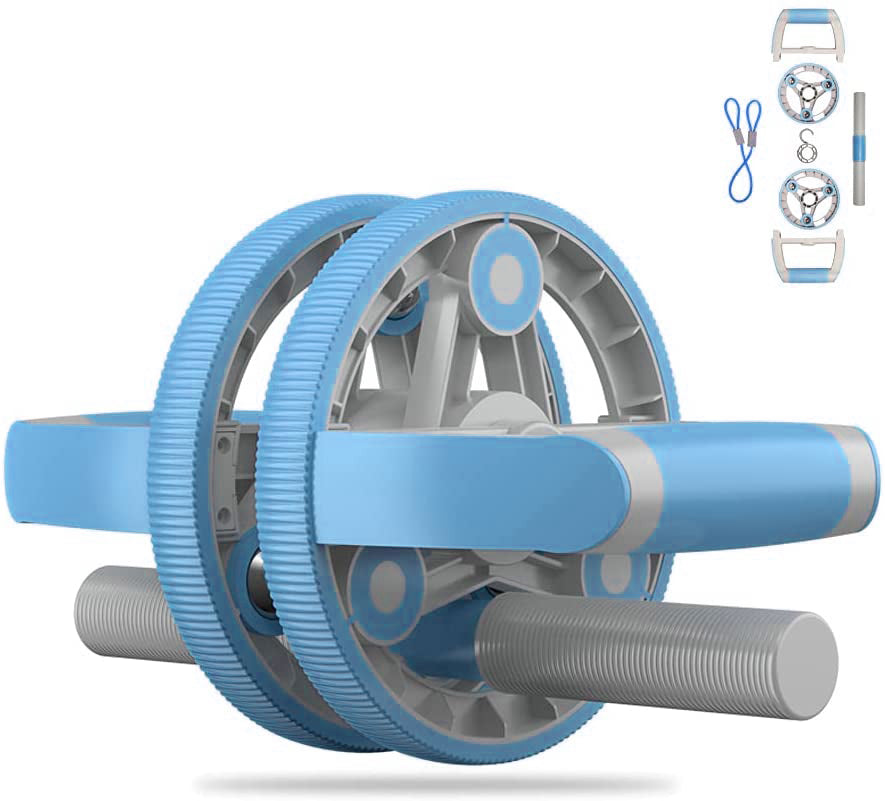 FlexiFit™ 6-in-1 Ab Roller Wheel Kit - Full Body Home Gym Set
